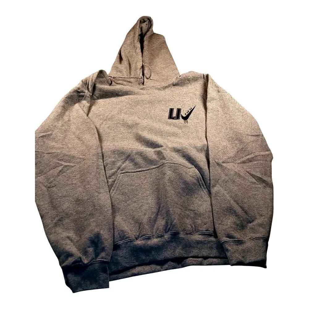 Nike Long Island "Make Some Noise" Heather Gray Hoodie - Size: L